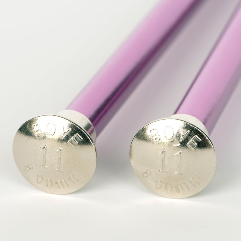 Boye Simplicity Creative Group, Inc 10-Inch, Size 11 Aluminum Single Point Knitting Needles, Violet - Image 4